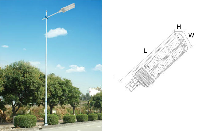 SYLED-LD-006壓鑄鋁路燈頭效果及結構